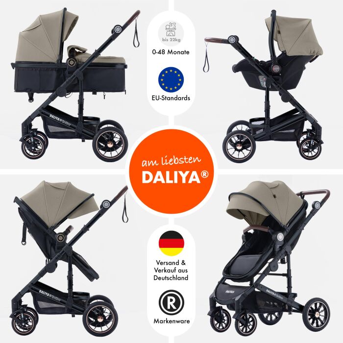 Daliya® NEOMOVE 3in1 Kinderwagen & Buggy...