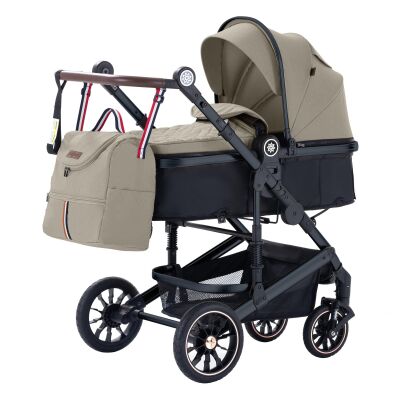 Daliya® NEOMOVE 3in1 Kinderwagen & Buggy (Schwarz-Beige)