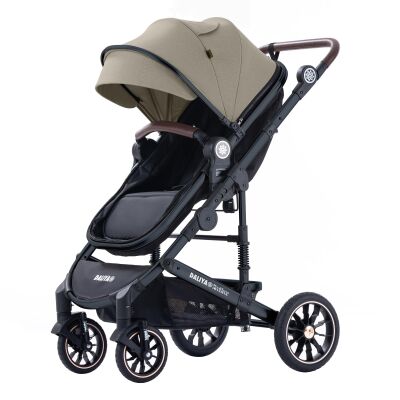 Daliya® NEOMOVE 3in1 Kinderwagen & Buggy (Schwarz-Beige)