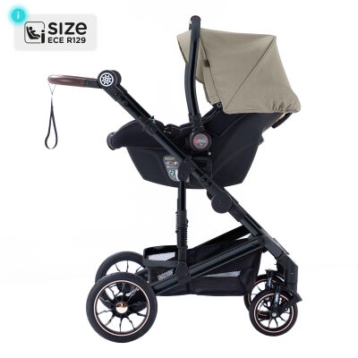 Daliya® NEOMOVE 3in1 Kinderwagen & Buggy (Schwarz-Beige)