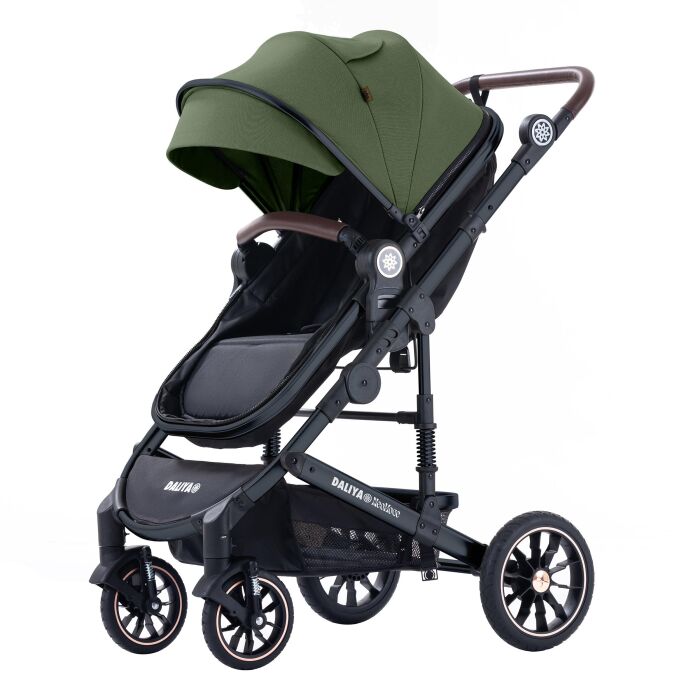 Daliya® NEOMOVE 3in1 Kinderwagen & Buggy (Schwarz-Olivgrün)