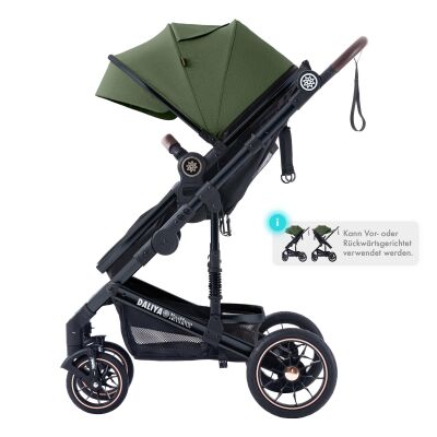 Daliya® NEOMOVE 3in1 Kinderwagen & Buggy (Schwarz-Olivgrün)