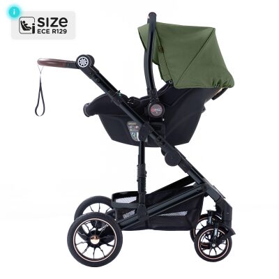 Daliya® NEOMOVE 3in1 Kinderwagen & Buggy (Schwarz-Olivgrün)