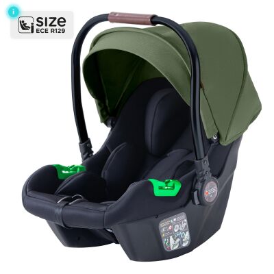 Daliya® NEOMOVE 3in1 Kinderwagen & Buggy (Schwarz-Olivgrün)