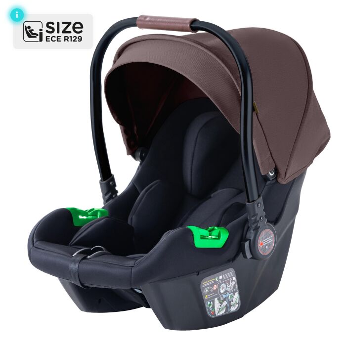 Daliya® NEOMOVE 3in1 Kinderwagen & Buggy (Schwarz-Weinrot)