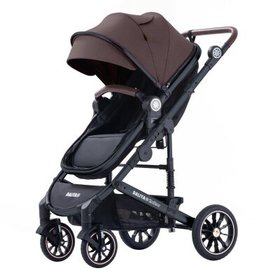 Daliya® NEOMOVE 3in1 Kinderwagen & Buggy (Schwarz-Weinrot)