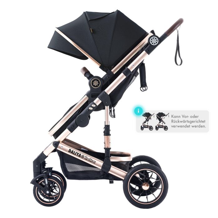 Daliya® NEOMOVE 3in1 Kinderwagen & Buggy (Gold-Schwarz)