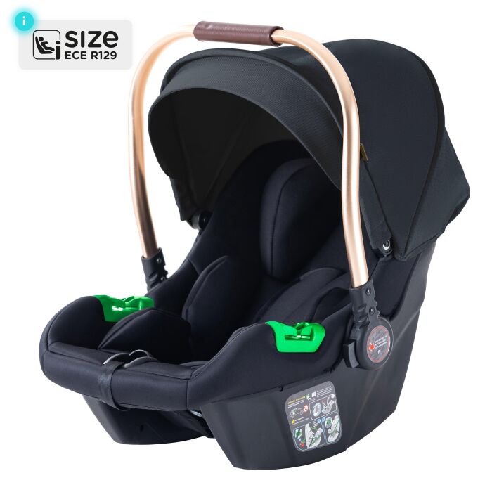 Daliya® NEOMOVE 3in1 Kinderwagen & Buggy (Gold-Schwarz)