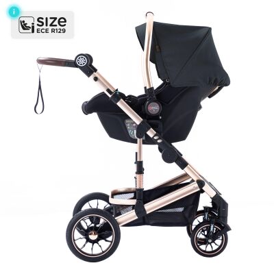 Daliya® NEOMOVE 3in1 Kinderwagen & Buggy (Gold-Schwarz)