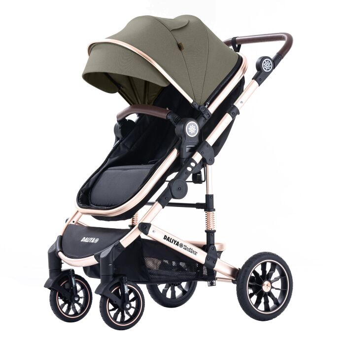 Daliya® NEOMOVE 3in1 Kinderwagen & Buggy (Gold-Braun)