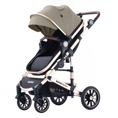 Daliya® NEOMOVE 3in1 Kinderwagen & Buggy (Gold-Beige)