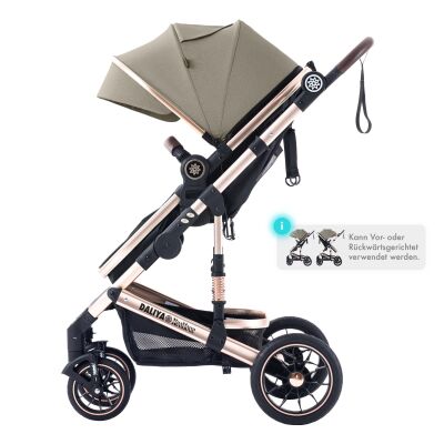 Daliya® NEOMOVE 3in1 Kinderwagen & Buggy (Gold-Beige)