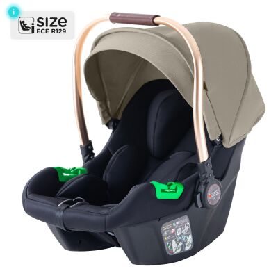 Daliya® NEOMOVE 3in1 Kinderwagen & Buggy (Gold-Beige)