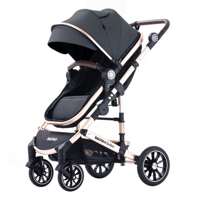 Daliya® NEOMOVE 3in1 Kinderwagen & Buggy (Gold-Dunkelgrau)