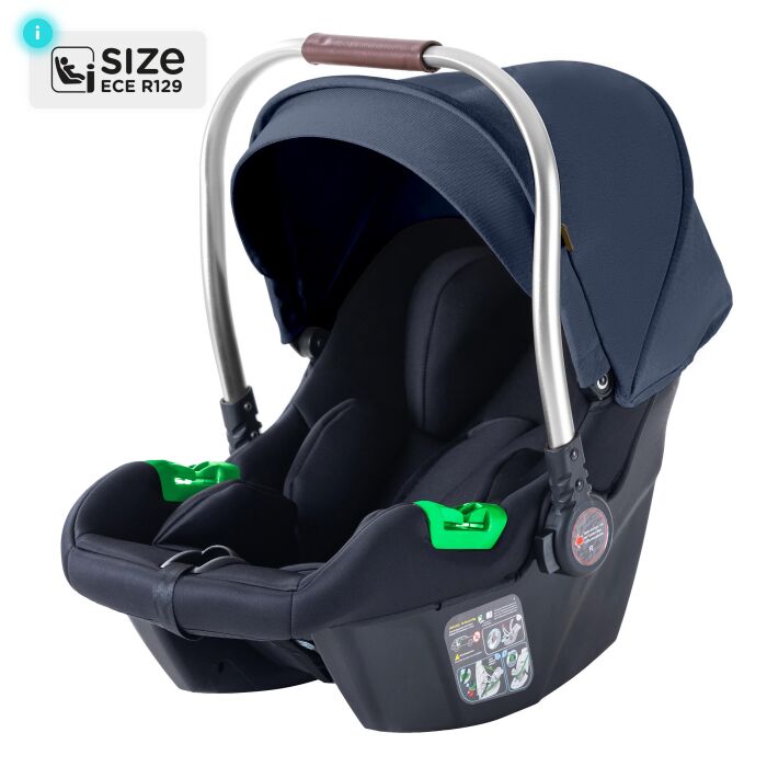 Daliya® NEOMOVE 3in1 Kinderwagen & Buggy (Silber-Blau)