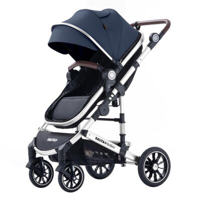 Daliya® NEOMOVE 3in1 Kinderwagen & Buggy (Silber-Blau)