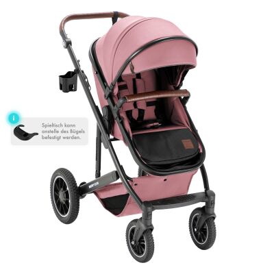 Daliya® FLEXI-PRO M 2in1 Kinderwagen & Buggy (Rosa Leinen)