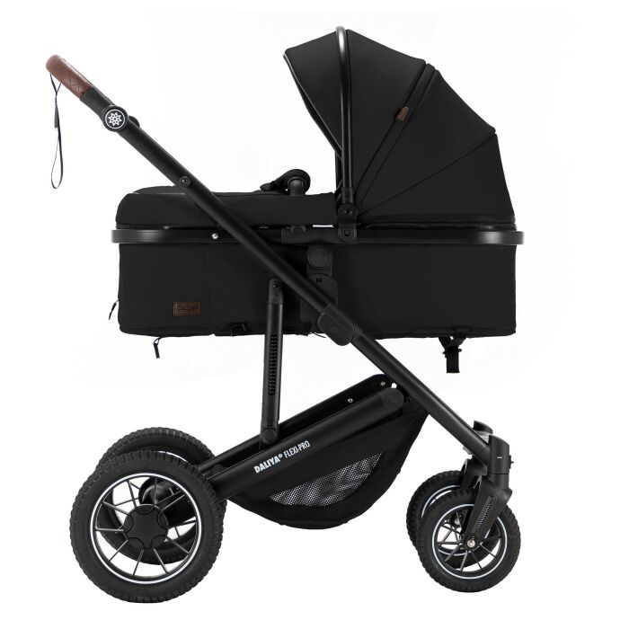Daliya® FLEXI-PRO M 2in1 Kinderwagen & Buggy (Schwarz Uni)